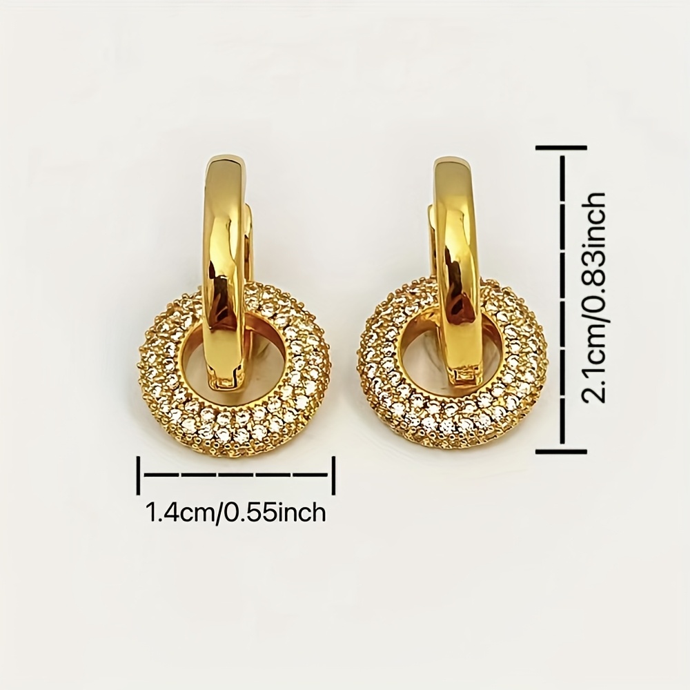 Women's Japanese & Korean Style Round Pendant Earrings